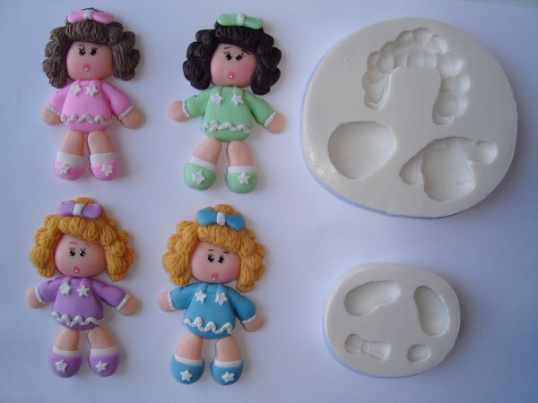 Molde de Silicone Boneca