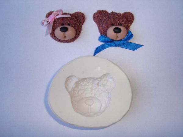 Molde de Silicone Urso felpudo