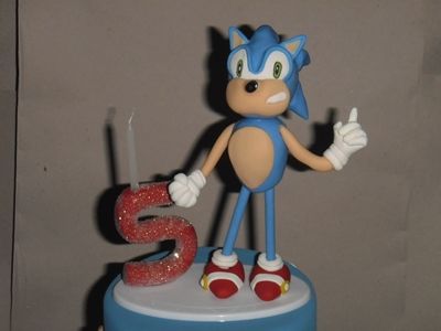 Topo de Bolo Sonic