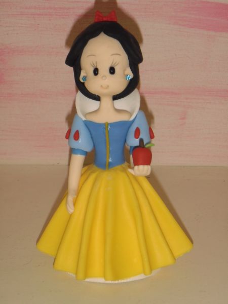 Topo de Bolo Branca de Neve